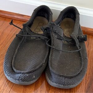 Hey Dude Men's Black Boat Shoes